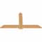Ekena Millwork Eugene Smooth Timber Gable Bracket, Western Red Cedar, 60"W x 32"H x 1 1/2"D x 5 1/2"F, 13/12 Pitch GBW060X32X0206EUG00SWR - alternate 4